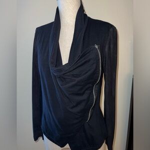 INC faux suede moto jacket.